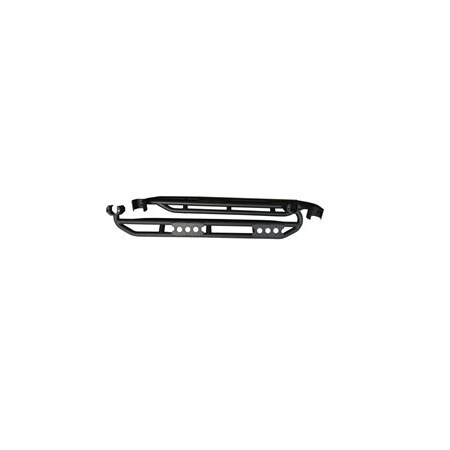 Trailfx TrailFX J041T; Rocker Panel Guard; Flat Textured Black Steel J041T